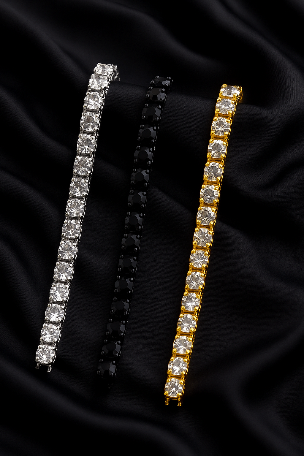 tin alloy gold iced bracelet – bold men’s hip hop chain for street style & rock vibes tin alloy gold iced bracelet – bold men’s hip hop chain for street style & rock vibes