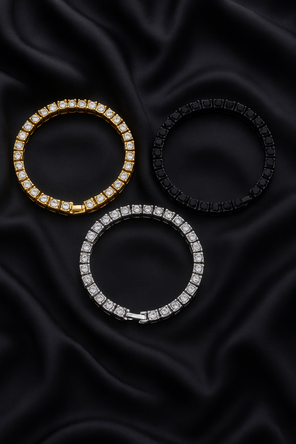 tin alloy gold iced bracelet – bold men’s hip hop chain for street style & rock vibes tin alloy gold iced bracelet – bold men’s hip hop chain for street style & rock vibes