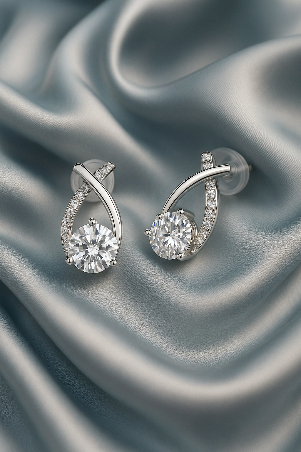 lumia moissanite earrings – 1 carat s925 silver platinum plated sparkling studs | luxury trendy gift for women lumia moissanite earrings – 1 carat s925 silver platinum plated sparkling studs | luxury trendy gift for women