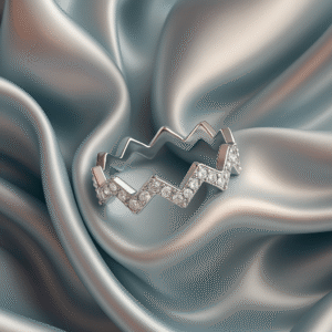 volt moissanite ring – top quality s925 silver platinum plated diamond wedding ring | stunning sparkle tested with a diamond pen