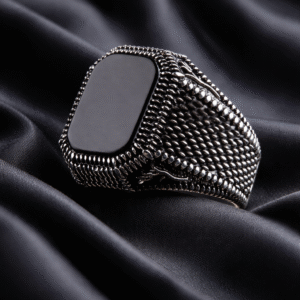 turkish handmade retro ring – vintage double swords statement jewelry