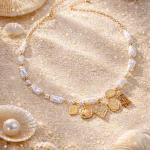 french pearl light luxury clavicle necklace | ocean style jewelry
